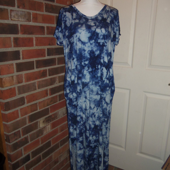 tie dye t shirt maxi dress